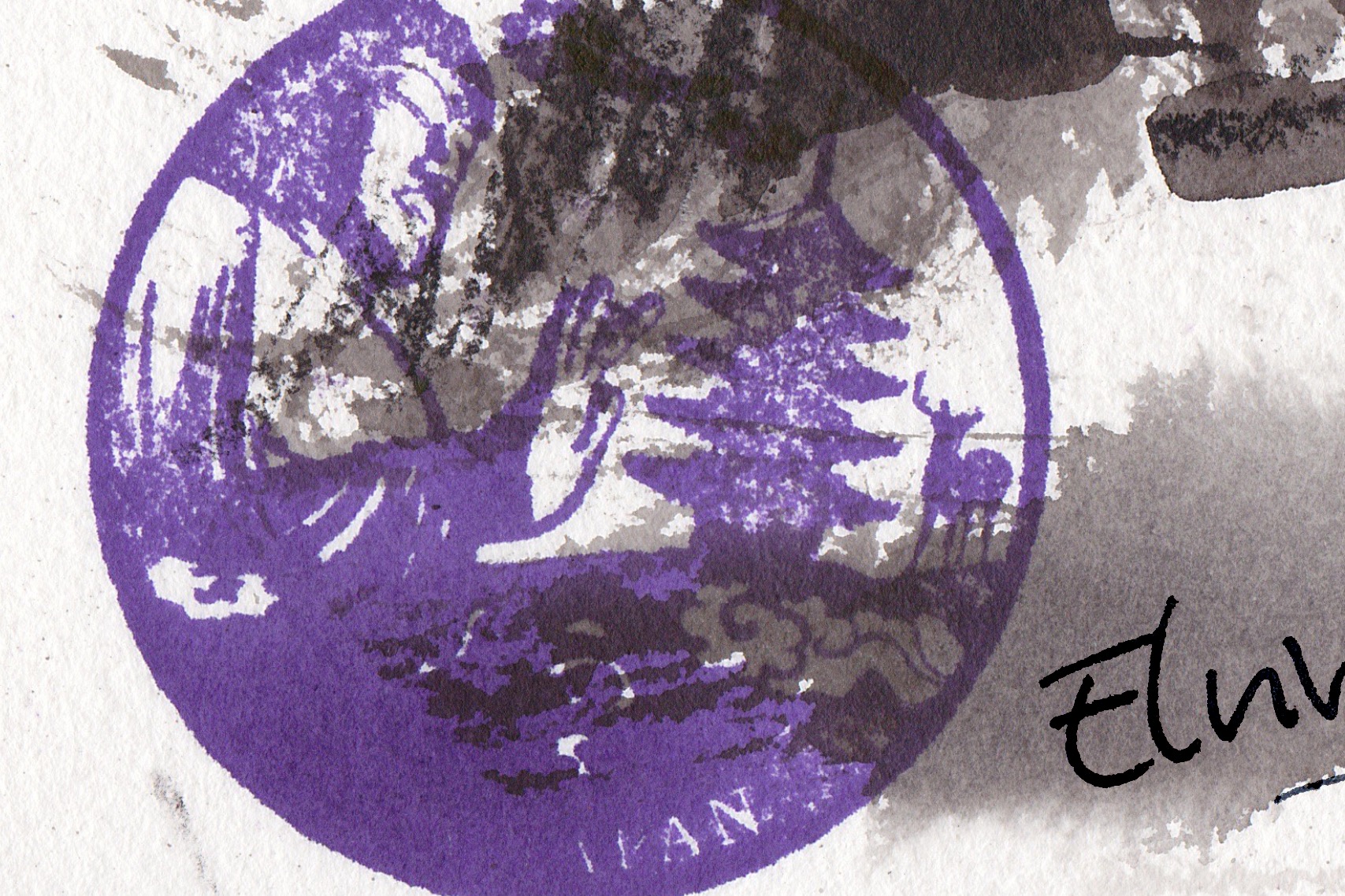 Inkstick Travel sketchbook stamp from Nara.