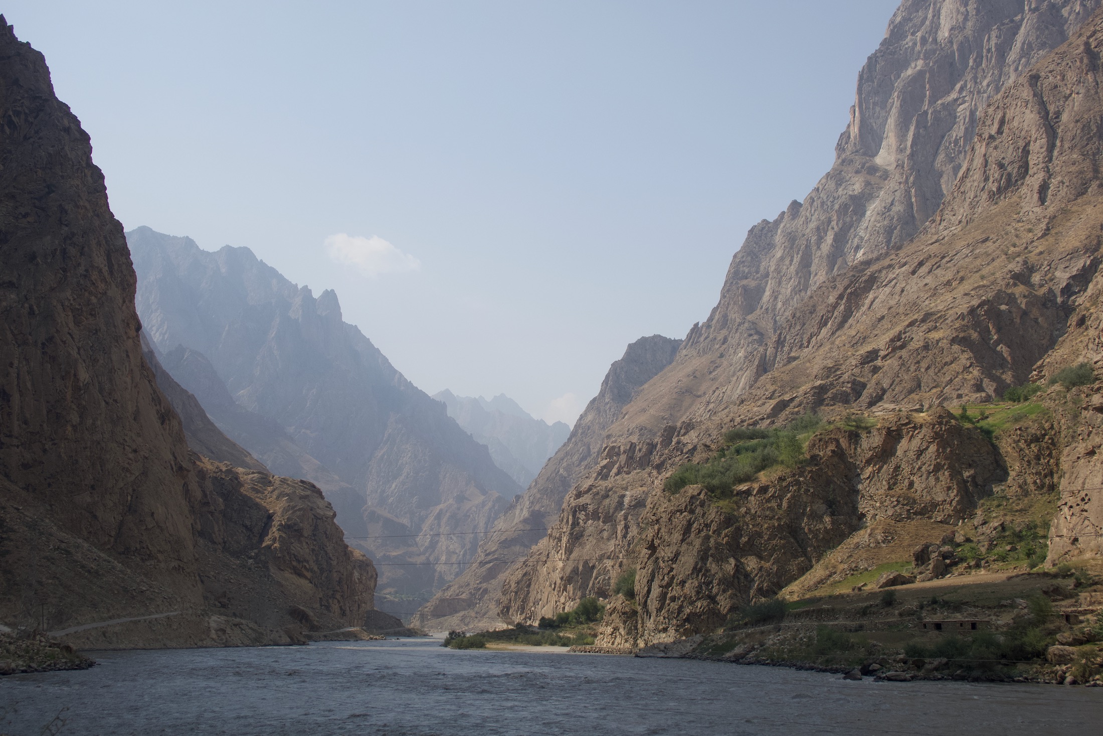 Lapis Lazuli Painting location on the Tajik–Afghan border.