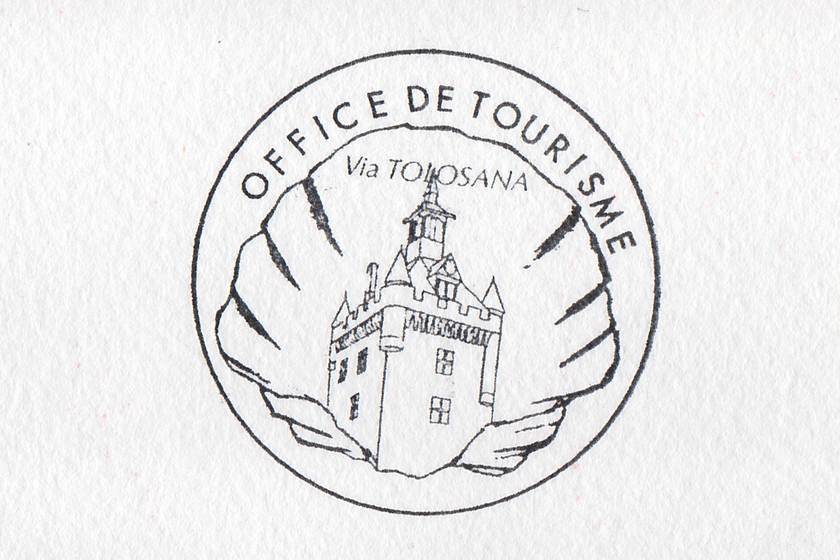 Violette Travel sketchbook stamp from Toulouse.