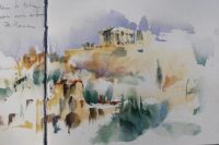 Page of the Greece Travel Sketchbook.