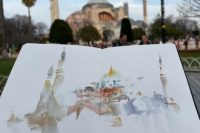 Page of the Turkey Travel Sketchbook.
