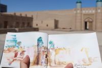 Page of the Uzbekistan Travel Sketchbook.
